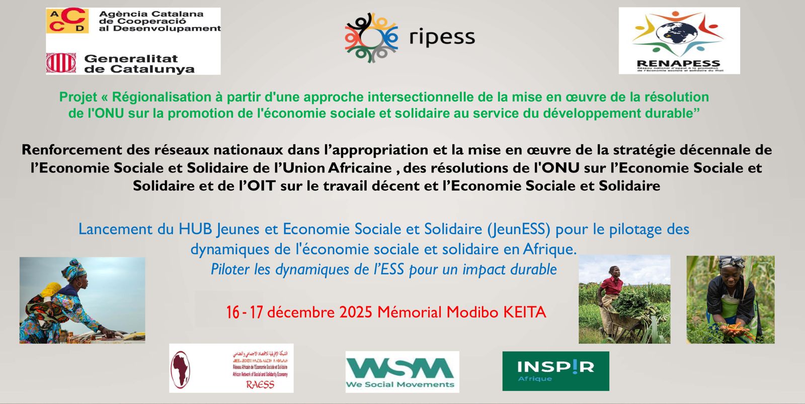 Note conceptuelle pour l’organisation d’un atelier d’appropriation de la stratégie décennale de l'UA et des résolutions A/RES/77/281 de l'ONU sur l’ESS et de l’OIT sur le travail décent